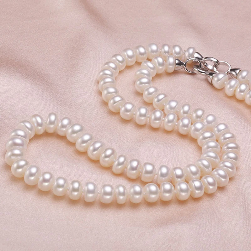 Freshwater Cultured Pearl Necklace Jewellery Sets Wedding Anniversary Gifts for 