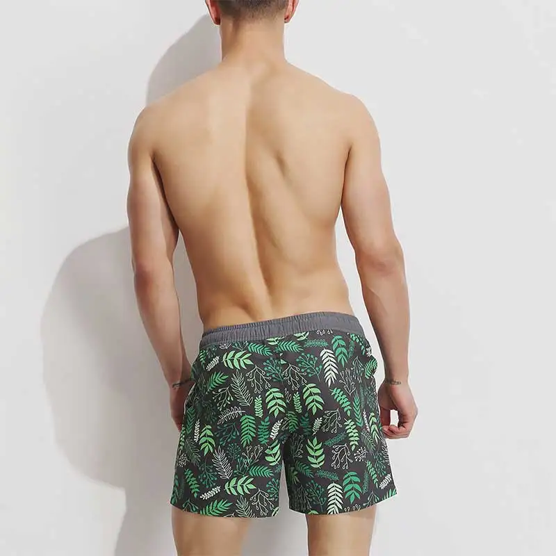 Для мужчин лето быстросохнущая Шорты Серфинга Boardshort с модным принтом спортивный