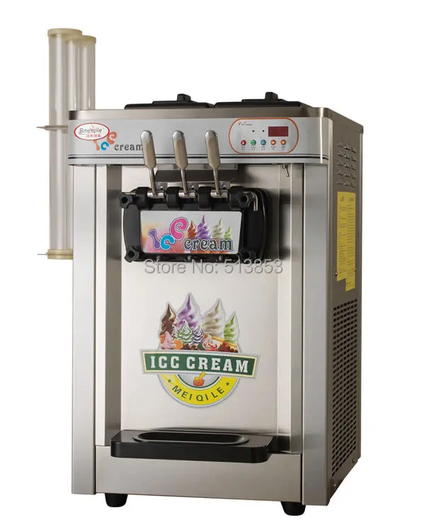 

Free Shipping,Stainless Steel,25 litres of vertical three color ice cream machine