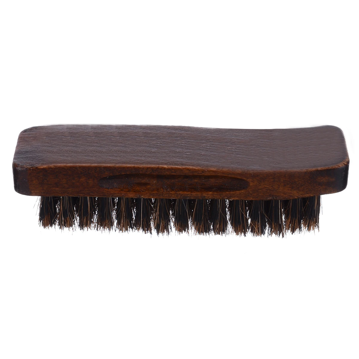 Wooden Handle Natural Bristle Horse Hair Shoe Shine Buffing Cleaning Brush Polishing Tool Home Cleaning Gadget
