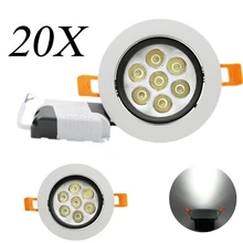 20X AC 85-265 в два года гарантии 7 Вт Светодиодная подсветка для потолка Продвижение цена высокого качества светодиодный CE сертификация для домашнего освещения