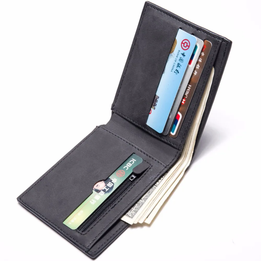 Мужской тонкий кошелек на молнии с сумкой для монет 2017|mens thin wallet|thin walletmen wallet small |