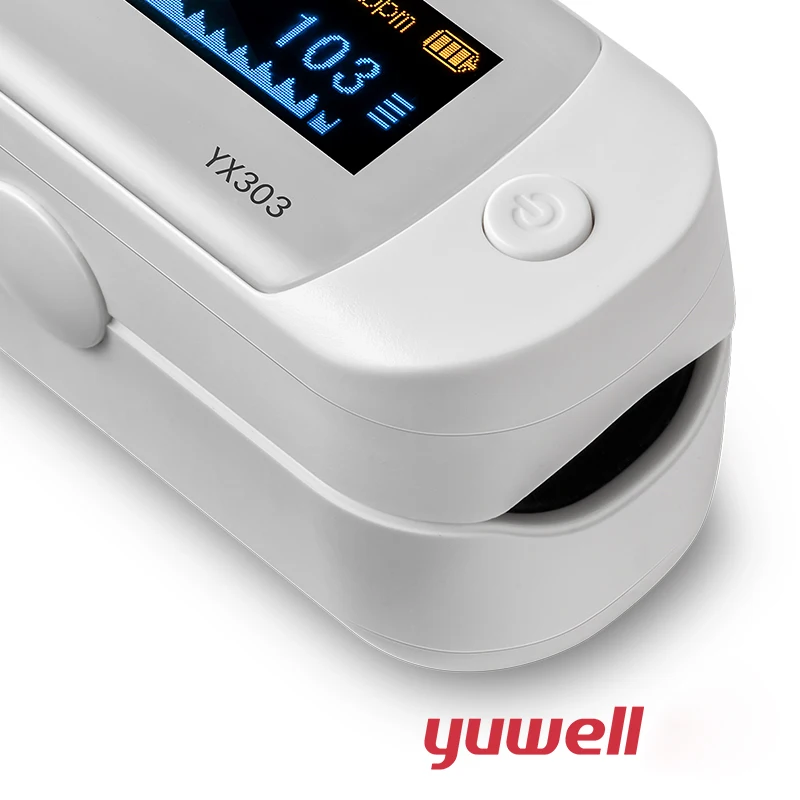 Оригинальный оксиметр Xiaomi Yuwell YX303 цифровой пульсометр с OLED экраном