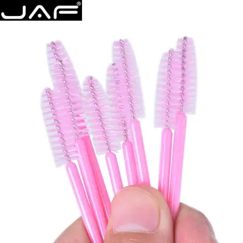 

JAF 10 pcs/lot Pink Disposable Mascara Wands Mini Eyelash Brushes Mascara Applicator, Micro Spoolie Brushes for Eye Lash Make-up