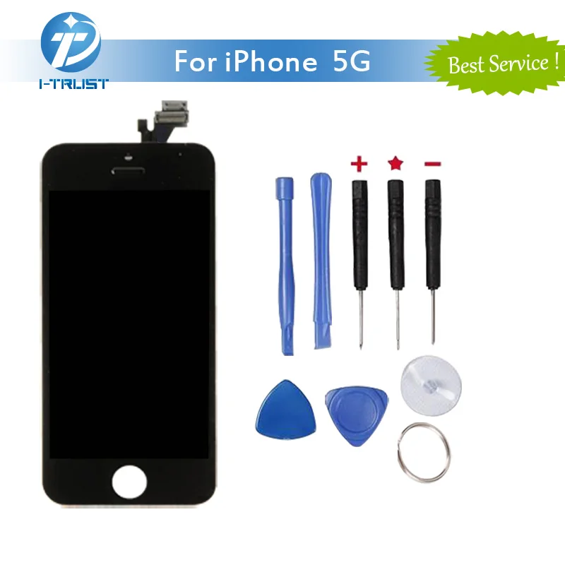 

1PCS AAA Screen For Apple iPhone 5 5G LCD Display Touch Screen Assembly With Digitizer Glass No Dead Pixel Phone Parts & Tools