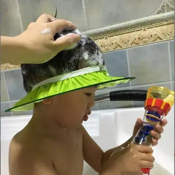 

1 Pcs Shampoo Cap Baby Kid Child Adult Shampoo Green /Pink Bath Shower Cap Hat Safe Soft Unisex Wash Hair Protect