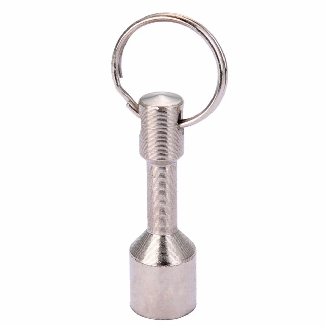 Super Strong Metal Neodymium Magnet Keychain Split Ring Pocket Keyring Holder HG 
