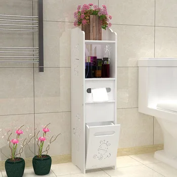 

Fashion Bathroom Vanity Floor Standing Toilet Cabinet Folding Bathroom Storage Rack Washbasin Shower Corner Shelves