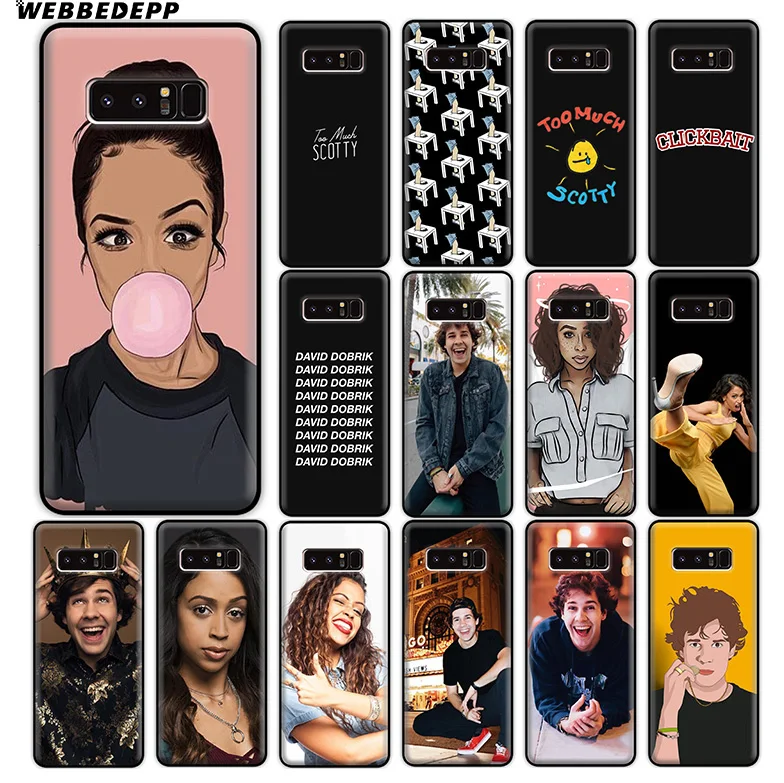 

WEBBEDEPP Liza Koshy David Dobrik Soft Silicone Case for Samsung Galaxy A9 A8 A7 A6 Plus 2018 A5 A3 2017 2016 Note 9 8