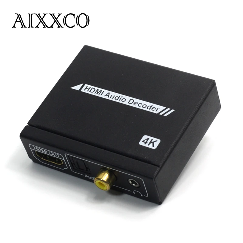 AIXXCO HDMI аудио декодер сплиттер SPDIF + стерео поддерживает полный HD1080p для ТВ ноутбук