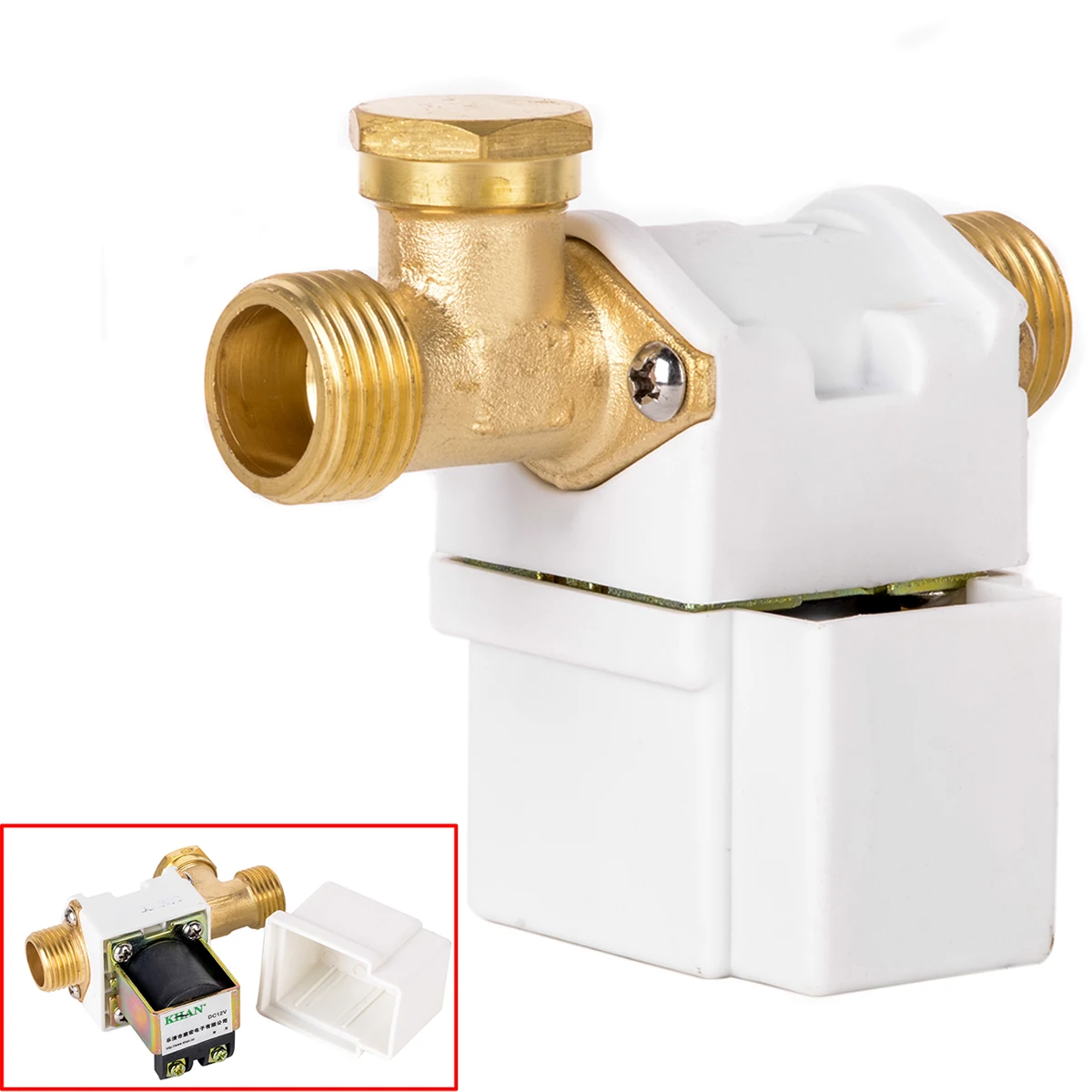 

1pc Practical 1/2" Mayitr Electric Solenoid Valve 12V DC 250mA 0.02 - 0.8Mpa for Water Air N/C Normally Closed Solenoid Valves