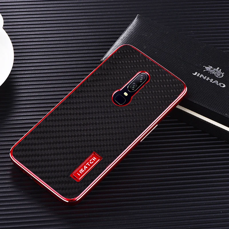 Luxury Aluminum Metal + Real Carbon Fiber Layer Phone Case