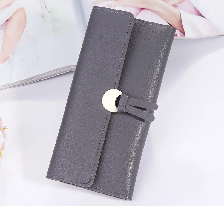 MJ Women’s Wallets Women Fashion Leather Wallet Leisure Clutch Ladies Bag Long Purses Card Holder Wallet Money Bag (19)