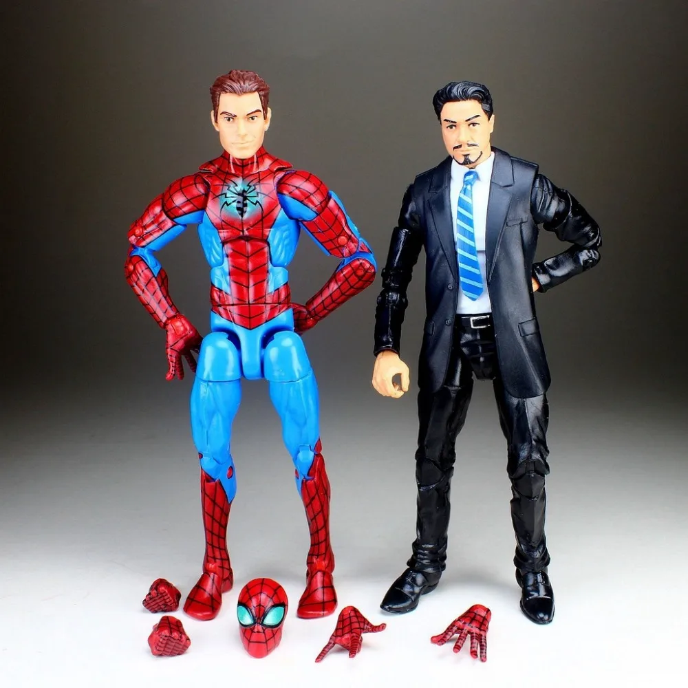spiderman iron man marvel legends