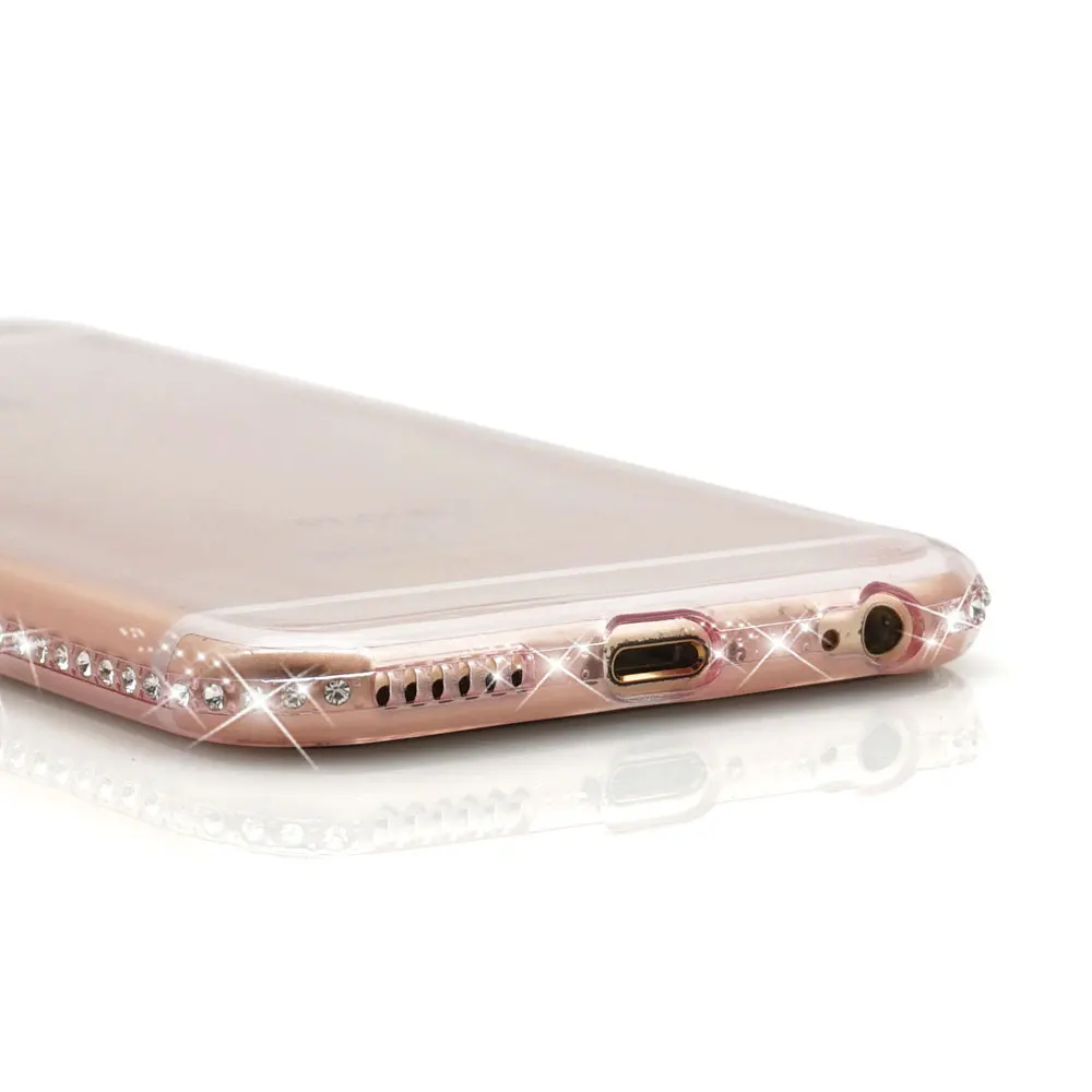 Ascromy For iPhone 7 Case Glitter Silicone Transparent Cover For iPhone X S Max XS XR 8 Plus 6 6S Bling Luxury Case Accessories (10)