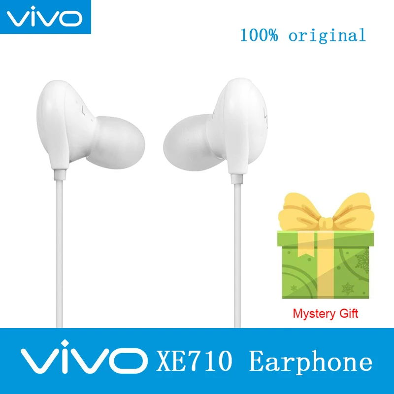 Оригинальный VIVO XE710 Наушники Hi Fi звук отправляется в подарок с 3 5 мм вилкой