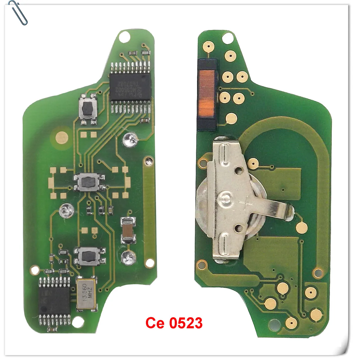 Jingyuqin Ce0523 Ce0536 ASK/FSK 433 МГц ID46 для peugeot 407 307 308 607 3 кнопки флип-пульт дистанционного управления Fob Автомобильный ключ VA2/HU83 лезвие