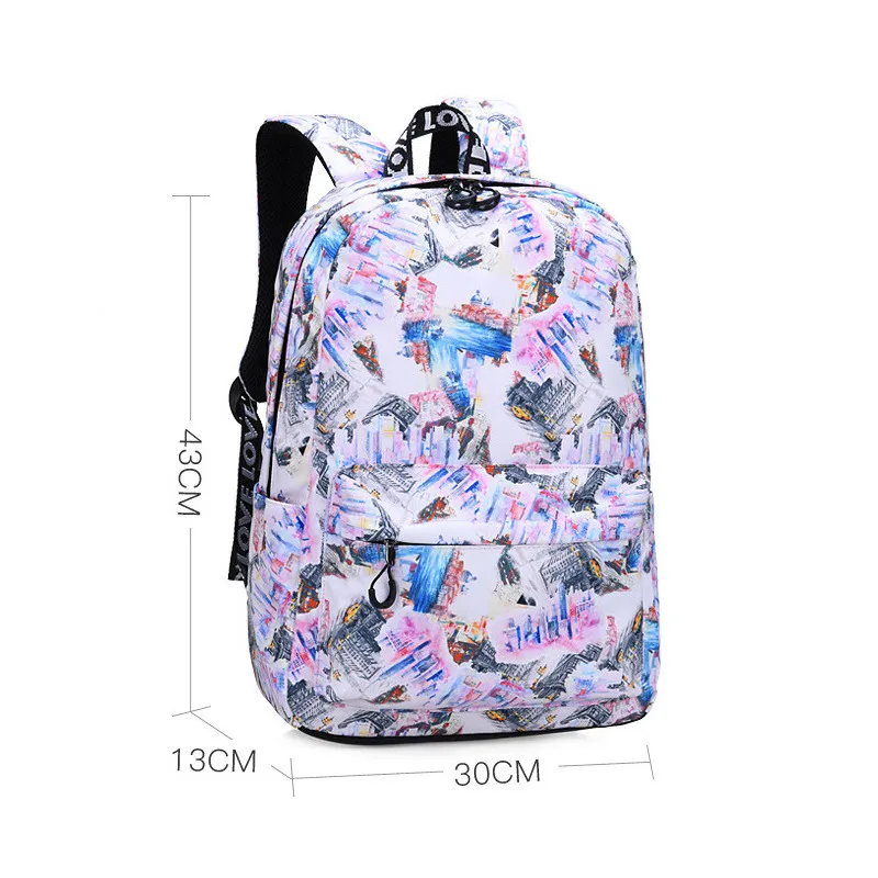Модный Фиолетовый женский рюкзак ученические сумки для путешествий школьная сумка для девочек рюкзаки большой емкости рюкзак два размера Mochila Infantil - Цвет: large 005
