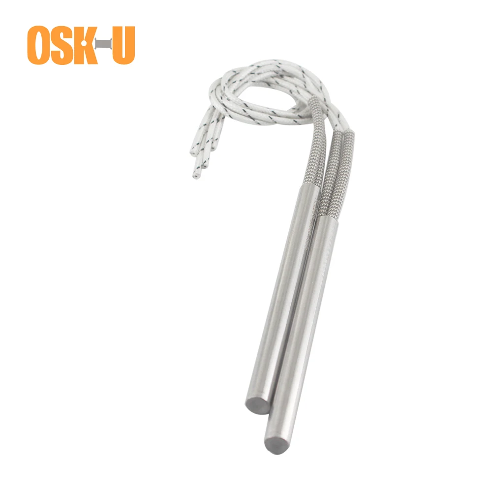 Aquecedores de Cartucho Elétrico Cano de Aquecimento com Ponta Única Elemento 10 mm de Diâmetro Tubo de 220v para Atirador Principal 250 300 350 400w Peças