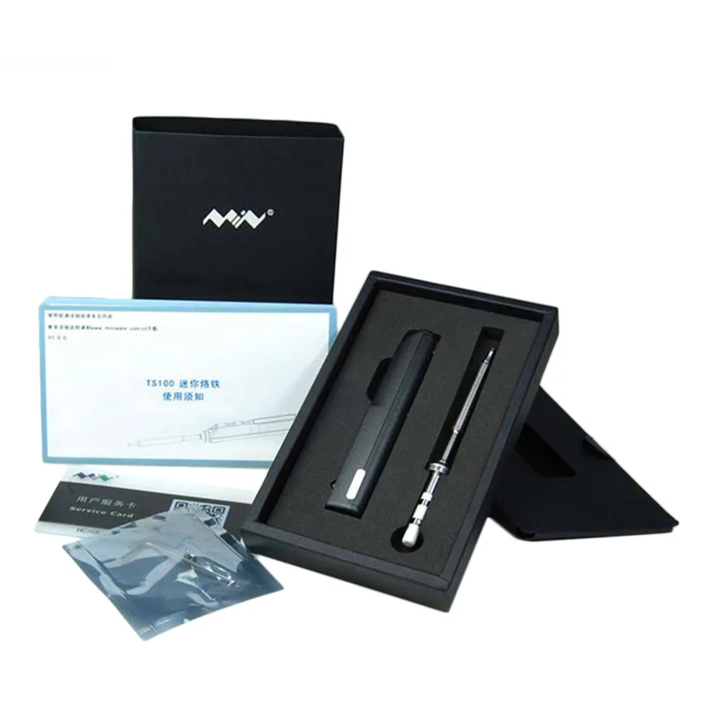 

Electric Soldering Iron Quality Stylish 1 Set Mini Portable 65W Programmable TS100 Digital LCD Easy-dismount design space saving