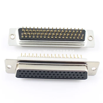 

50Pcs Per Lot D-SUB 50 Round Pin Female Straight Through Hole PCB Connector 3 Row DB50F
