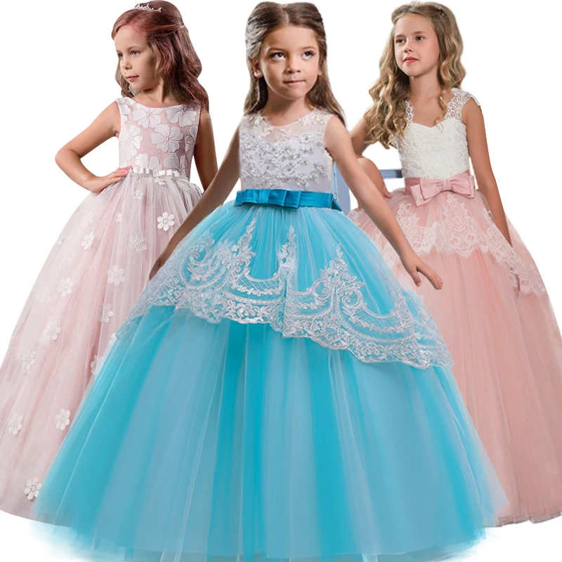 

Flower Girl Wedding Party Bridesmaid Ball Performance Dress Boy Girl Eucharist Party First White Petal Dress vestidos