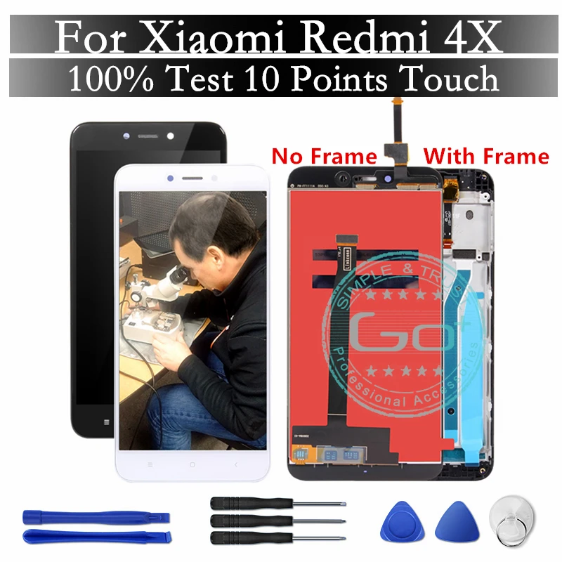 Протестировано 100% для Xiaomi Redmi 4X ЖК дисплей экран 10 Сенсорная панель дигитайзер