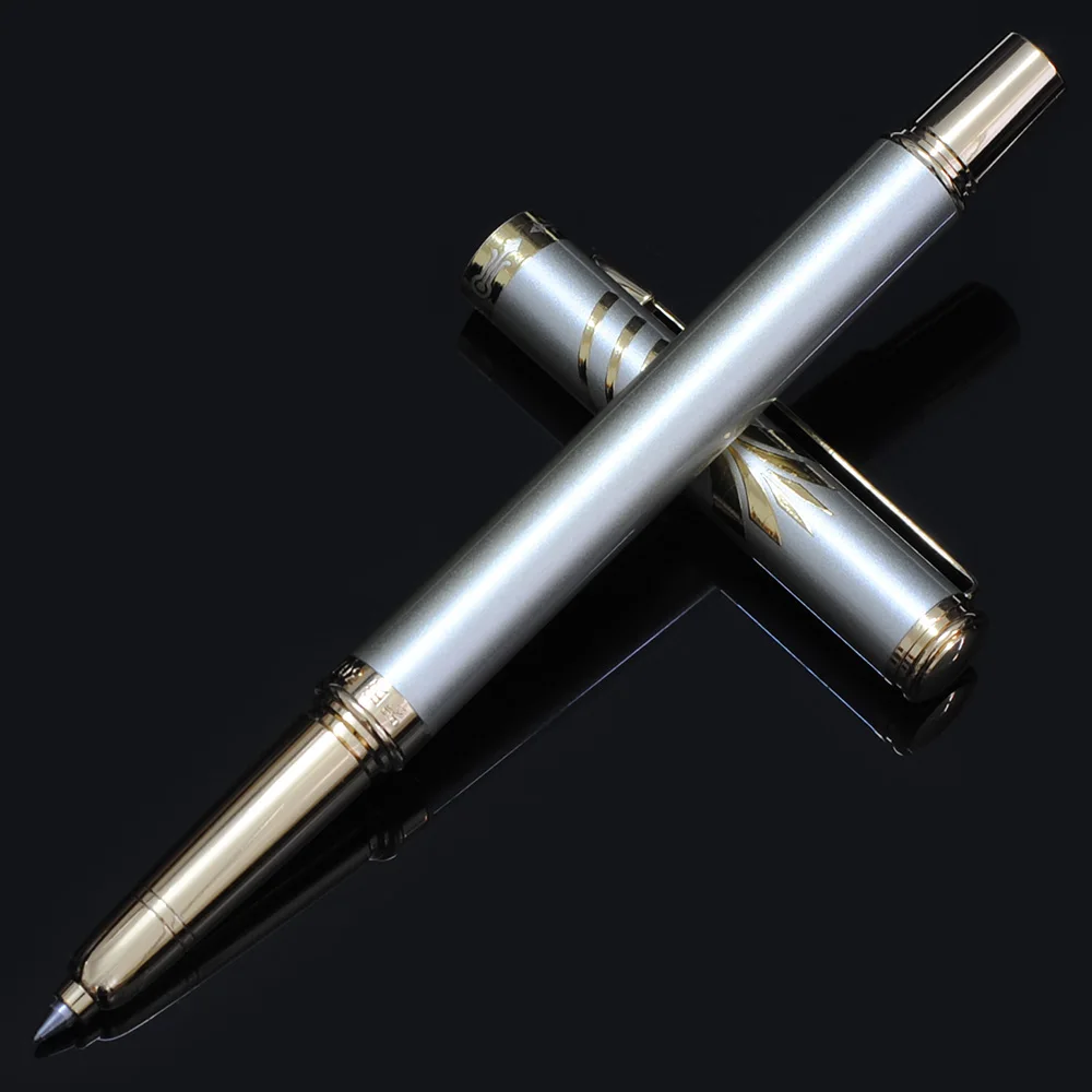 Бренд 0,5 мм Металлическая Шариковая ручка Роскошная Шариковая ручка для бизнес письма подарок офисные школьные принадлежности черные чернила заправки