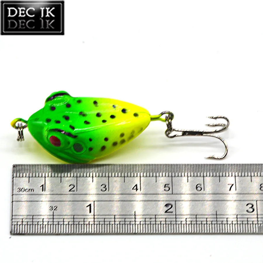 1PCS Sea Artificial Fake Baits Trolling Poper Frog Hard Lures For Fishing Supplies Swimbait Pike Jerkbait Laser Bait Topwater (10)