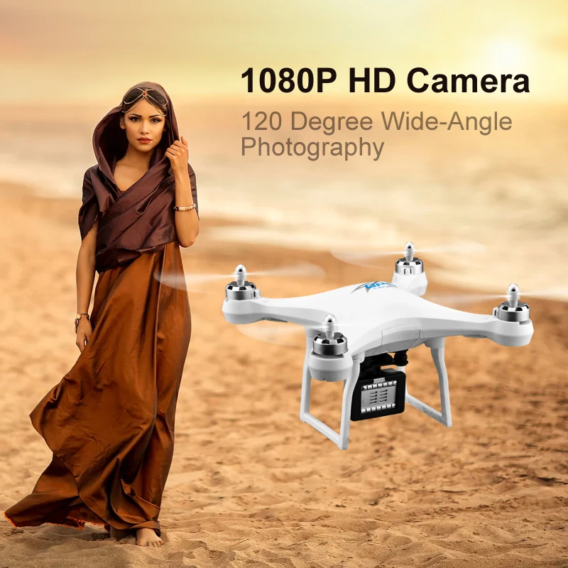 

HD 1080P Drone 1080P GPS Drone 1080P Drone GPS Silver 5G WIFI One Key Return Hover Headless Mode Professional UAV 5G Drone Gift