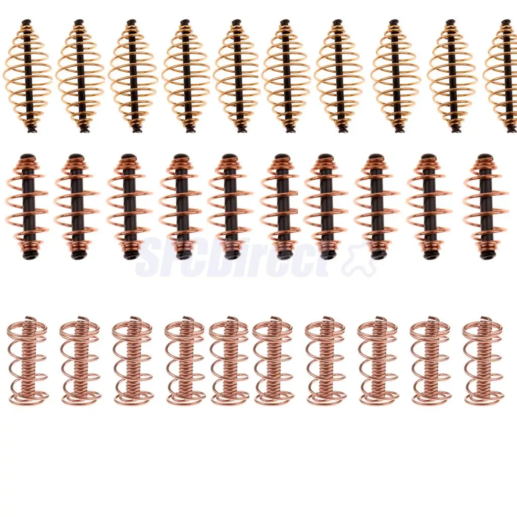 10pcs Spring/Coil Inline Fishing Feeder Coarse Carp Fishing Tackle Baits Cage S M L