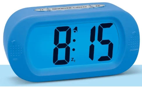 

Promotion!!! Free Shipping!!! Blue BackLight Big Display Digital Alarm Clocks Silicon LCD Backlight Snooze Alarm Desk Clocks
