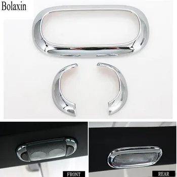 

High Quality Bolaxin 3pcs ABS Silver Interior Reading Light Lamp Frame Cover Trim Car-styling Fit for Jeep Wrangler 2007-2016