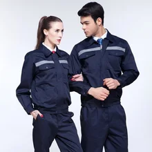 Рабочая одежда для мужчин и женщин, Униформа с длинным рукавом, комбинезоны, Защитная ткань, Комбинезоны для работника, Ремонтника, машины, авторемонт, сварка