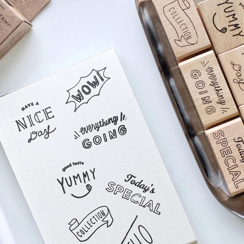 

1 pcs cartoon life daily wood stamp DIY craft wooden rubber stamps for scrapbooking stationery scrapbooking standard stamp