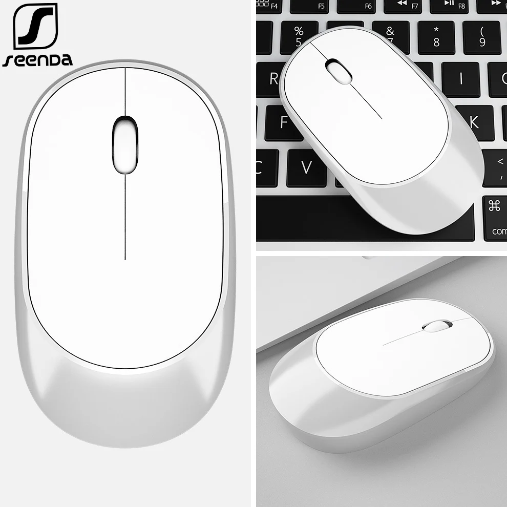 SeenDa 2.4G Silent Wireless Mouse for Computer Laptop Travel Mice Mini Noiseless Ultra Slim Mouse for Notebook PC Desktop Mause