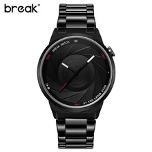 Pause Marque Nouvelle Spéciale Originale Conception Photographe Série Unique Hommes Femmes Unisexe Sport Quartz Creative Mode Casual Montres