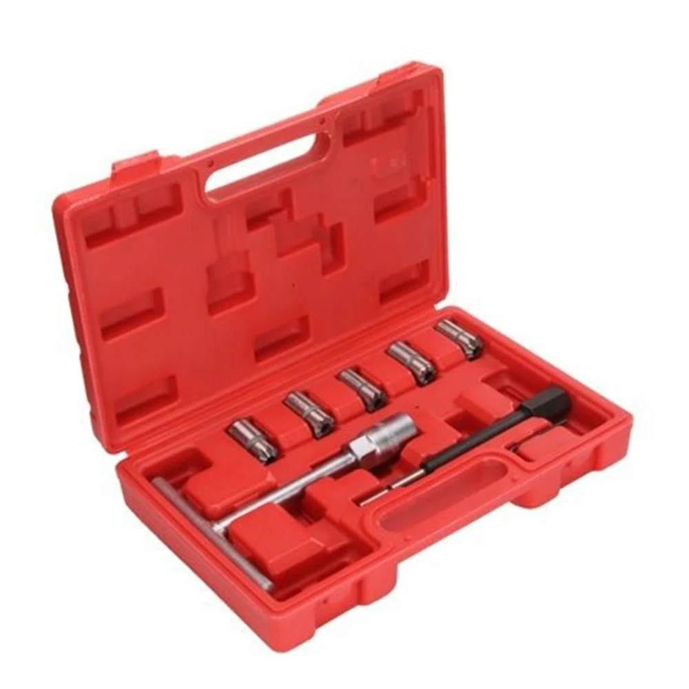 

MR CARTOOL 7PCS Diesel Fuel Injector Seat Kits For Clear Fuel Injector Carbon Remover Tool