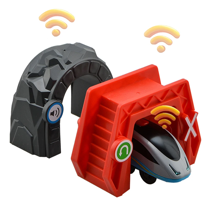 Goedkoop 3pcs Smart Trein Set Diecast Intelligente Kids Trein Speelgoed Compatibel voor Houten Track De Trein Elektrische Speelgoed voor Kinderen