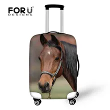 FORUDESIGNS Reizen Accessoires Crazy Horse Bagage Cover, Elastische Koffer Beschermende Covers voor 18-32 inch Trolley Case Stretch(China)