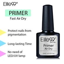 Elite99 10 мл сухой на воздухе Праймер УФ-гель для ногтей Быстрый воздух сухой праймер Базовое покрытие Нет необходимости Светодиодный УФ-лампа длительного действия ногтей