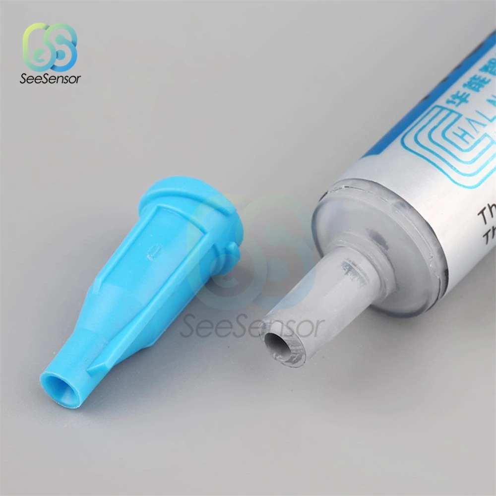 HY810 2G Thermal Grease Grey CPU Chip Heatsink Paste Syringe Thermal Grease with A Plastic Tool Scraper