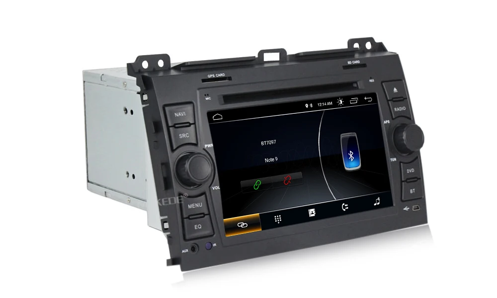 Best MEKEDE 1024x600 HD Car Multimedia player 2 din Auto DVD android 8.1 7 Inch For Toyota/Prado 120 2004-2009 Radio GPS BT RDS 6