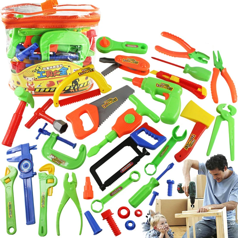 Baby Educational Toys Tool Kit Children Play House Classic Plastic Toy