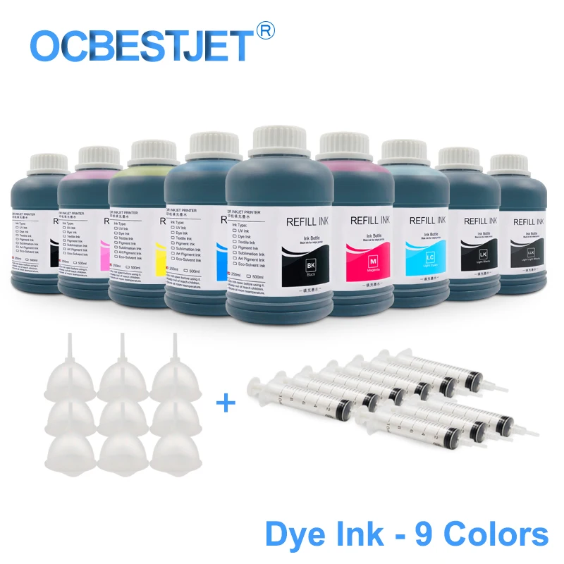 Набор чернил для Epson SureColor P600 P800 P6000 P7000 P8000 P9000 Stylus Pro 7890 9890 3800 3880 9x250 мл | Компьютеры и