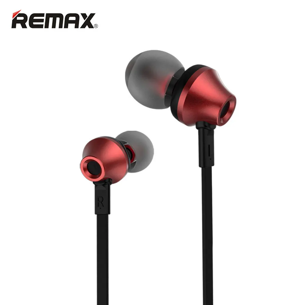Remax Rm 610d 3 5mm Plug Earphone In Line Control Stereo Headsets In Ear Earphone HiFi Headset with Microphone for Phone