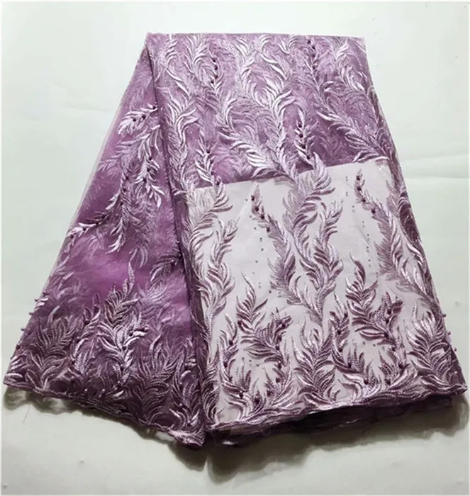 

2019 Latest white French Nigerian Lace Fabrics High Quality Tulle African Laces Fabric Wedding African French Tulle Lace (1-19JY