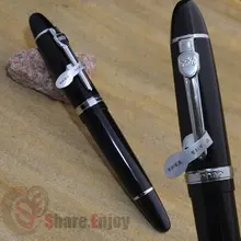 Шариковая ручка JINHAO 159 черно-серебристая Толстая