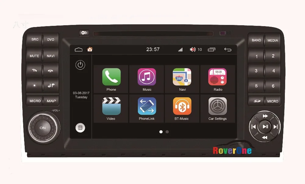 Best RoverOne For Mercedes W251 R280 R300 R320 R350 R500 2G RAM Quad Core Car Multimedia Player Navi Autoradio GPS Bluetooth S190 6