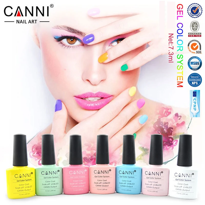

CANNI UV Nail Polish 145-168 Shiny UV Gel Nail Polish Varnish LED Soak Off Glue Nail Art UV Gelpolish 238Colors CN03